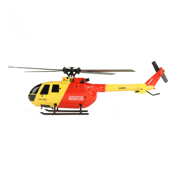 TWST1002YR BO-105 Scale 250 Flybarless Helicopter with 6 Axis Stabilisation and Altitude Hold (Yellow/Red)