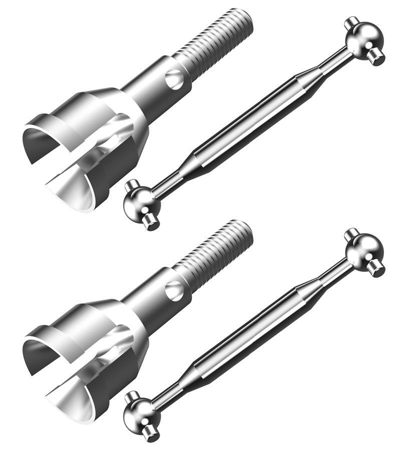 U1601-027 Metal Rear Dogbones+ Metal Rear Wheel shafts UDI