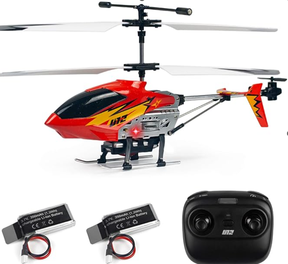 UDI RC Helicopter Dual Battery Version (Red) UDI-U12-R