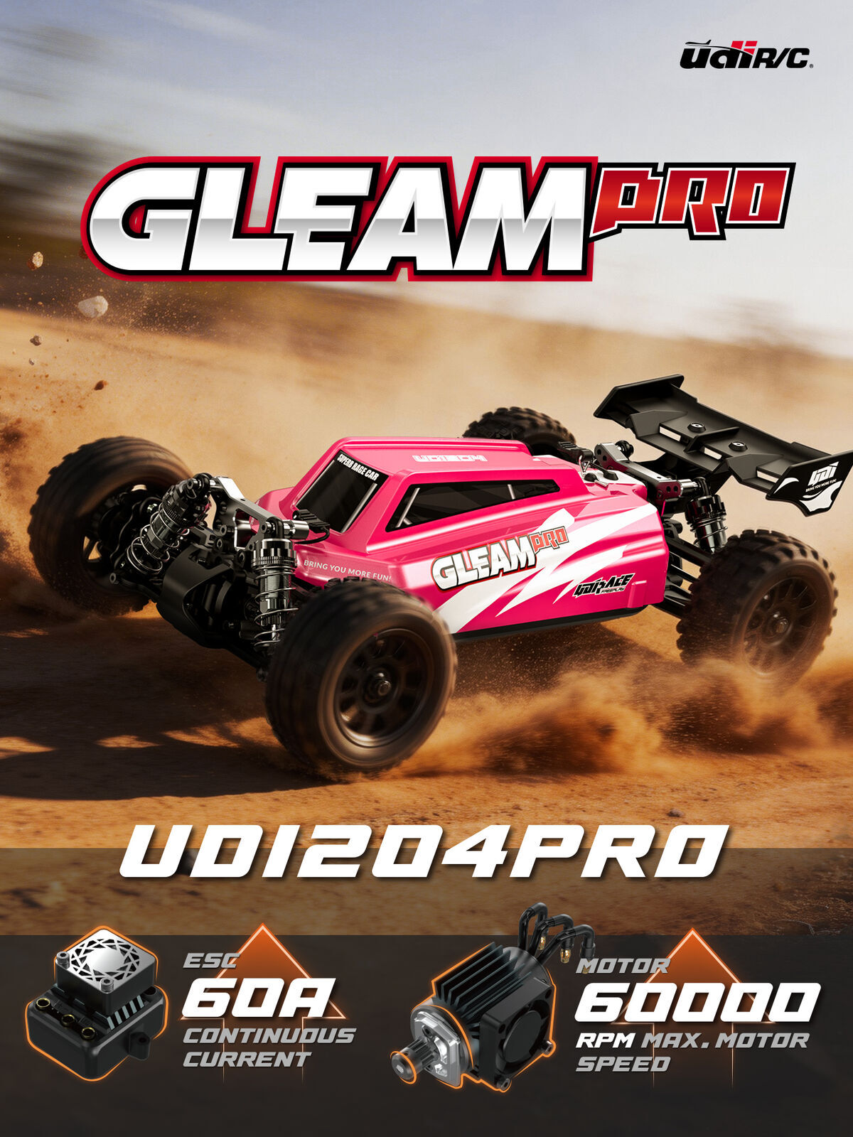 1/12 2.4G 4WD Buggy (Top-Tier Brushless Version) UDI-UD1204PRO
