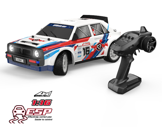 UDI-UD1603 1:16 2.4G High Speed Car, 3 Speed mode, Adjustable Electronic stability control, Drift & circuit tyres included UDI