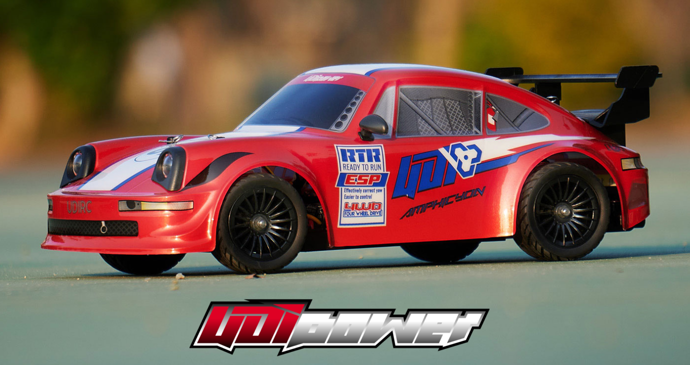 UDI-UD1607 1:16 2.4G High Speed Car, 3 Speed mode, Adjustable Electronic stability control, Drift & circuit tyres included UDI
