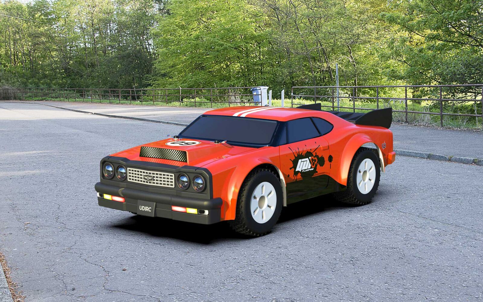 UDI 1/16 Fluidfire Brushless 2.4G 4WD RTR RC Drift Car (Orange) UDI-UD1609PRO-O