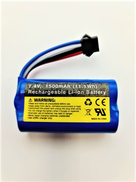 UDI009-12-V1 Lithium battery Version 1, 4-Wire (BLACK PLUG)