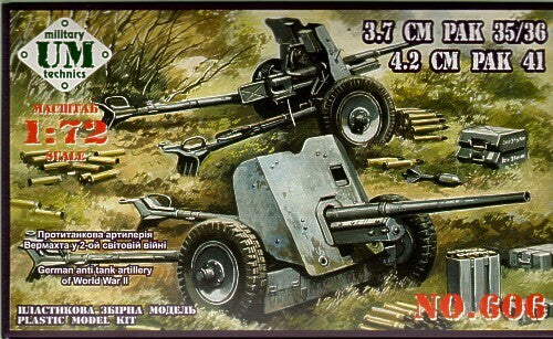 UMMT606 UM-MT 1/72 3,7cm PAK35/35 & 4,2cm PAK 41 Plastic Model Kit