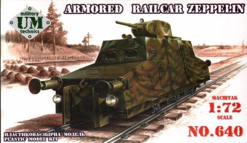 UMMT640 UM-MT 1/72 Armored railcar ZEPPELIN Plastic Model Kit UM-MT
