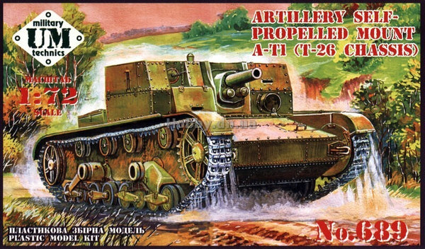 UMMT689-1 UMMT 1/72 Artillery SP mount AT-1 Plastic Model Kit