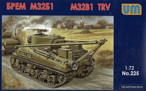 UNIM225 Unimodels 1/72 M32B1 Tank Recovery Vehicle Plastic Model Kit Unimodel