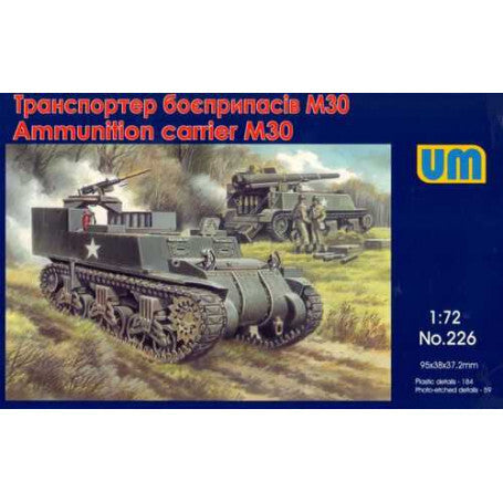 UNIM226 Unimodels 1/72 Ammunition carrier M30 Plastic Model Kit Unimodel