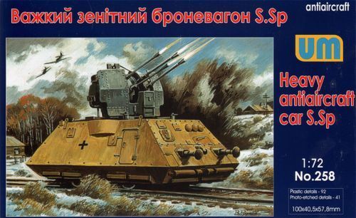 UNIM258 Unimodels 1/72 Reconnaissance armored train Le.Sp Plastic Model Kit Unimodel