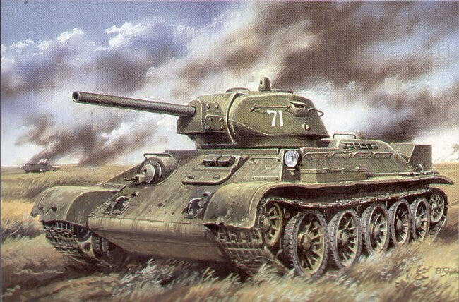 UNIM329 Unimodels 1/72 WWII MEDIUM TANK T-34/76 (model 1941 ) Plastic Model Kit Unimodel