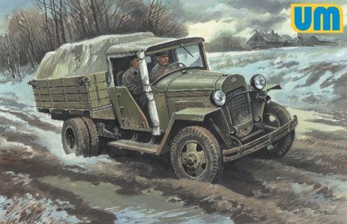 UNIM512 Unimodels 1/48 Soviet truck GAZ-MM-W Plastic Model Kit Unimodel