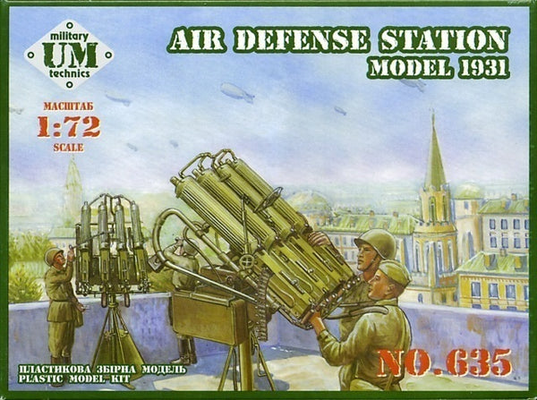 UNIM635 Unimodels 1/72 Air defense station model 1931 Plastic Model Kit