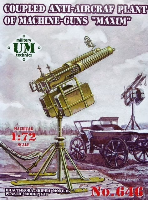 UNIM646 Unimodels 1/72 Maxim - Coupled AA plant of MG Plastic Model Kit Unimodel