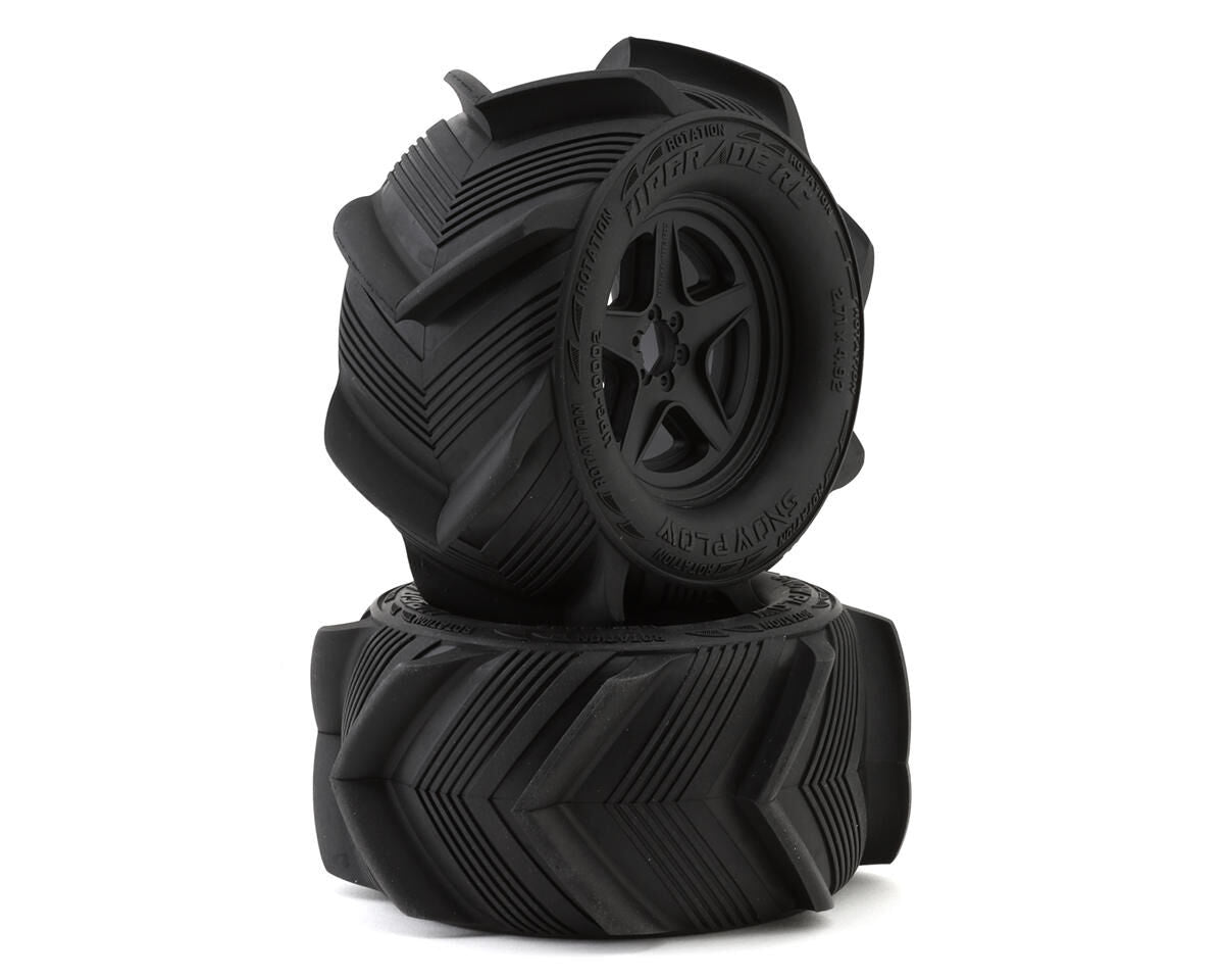 UPG-10002 UpGrade RC Snow Plow 2.8" Pre-Mounted Sand/Snow Tires w/5-Star Wheels (2) UPGRADE RC
