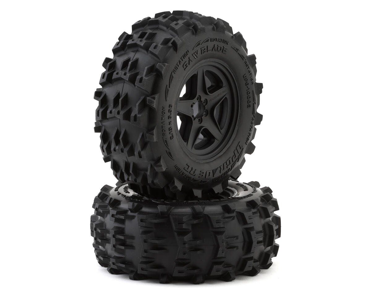 UPG-10003 UpGrade RC Saw Blade 2.8" Pre-Mounted Off-Road Tires w/5-Star Wheels (2) UPGRADE RC