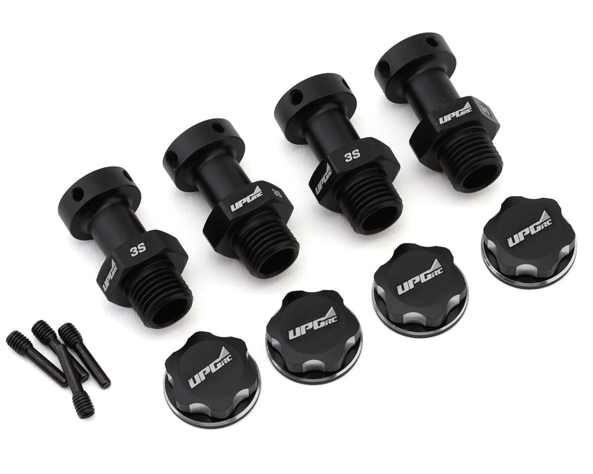 UPG-11012 UpGrade RC Aluminum 17mm Hex Conversion for Arrma® 3S Vehicles (Black) UPGRADE RC