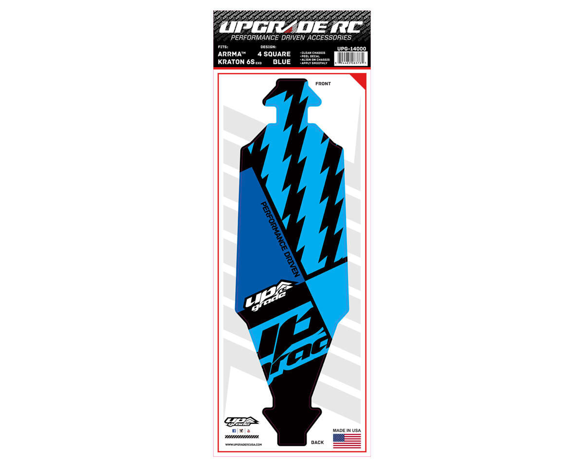 UPG-14000 UpGrade RC Chassis Protector for ARRMA™ Kraton 6S (4 Square) (1) UPGRADE RC