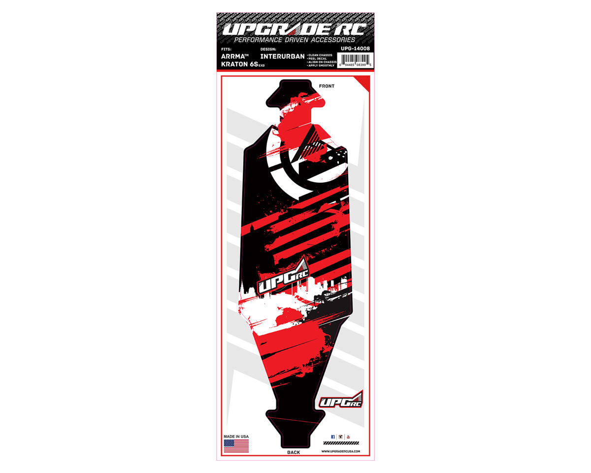 UPG-14008 UpGrade RC Chassis Protector for ARRMA™ Kraton 6S (InterUrban) (1) UPGRADE RC