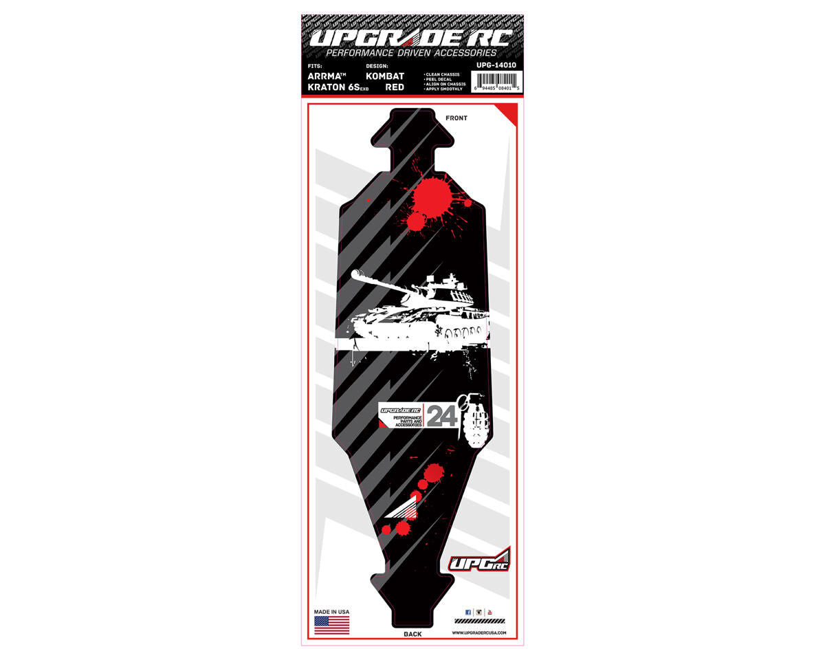 UPG-14010 UpGrade RC Chassis Protector for ARRMA™ Kraton 6S (Kombat) (1) UPGRADE RC