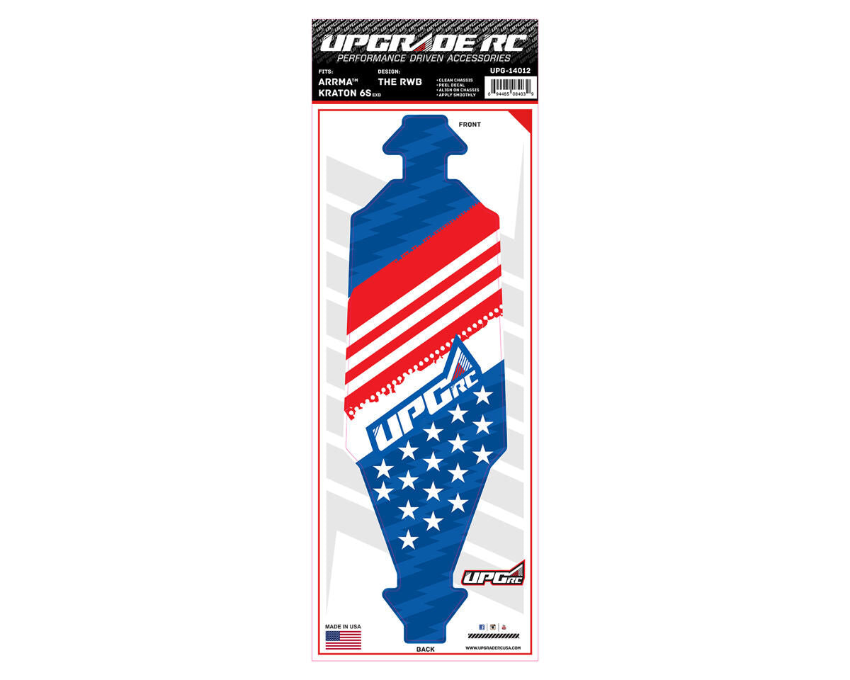 UPG-14012 UpGrade RC Chassis Protector for ARRMA™ Kraton 6S (The RWB) (1) UPGRADE RC