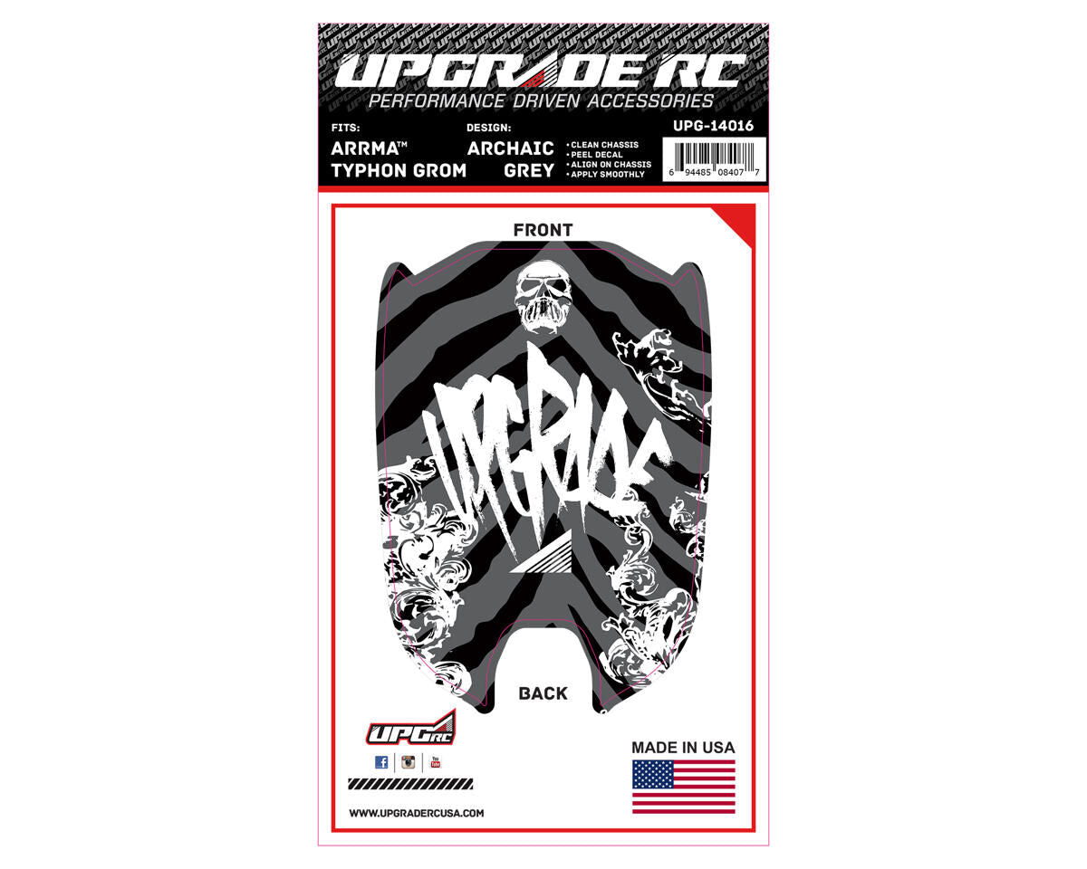UPG-14016 UpGrade RC Chassis Protector for ARRMA™ Typhon Grom (Archaic) (1) UPGRADE RC