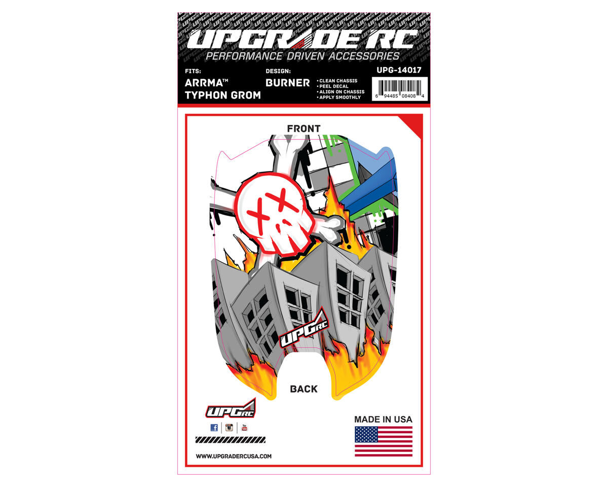 UPG-14017 UpGrade RC Chassis Protector for ARRMA™ Typhon Grom (Burner) (1) UPGRADE RC