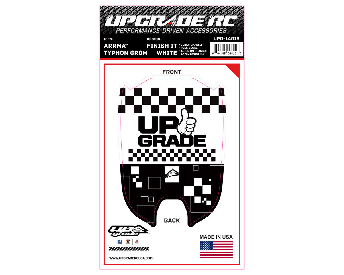 UPG-14019 UpGrade RC Chassis Protector for ARRMA™ Typhon Grom (Finish It) (1) UPGRADE RC