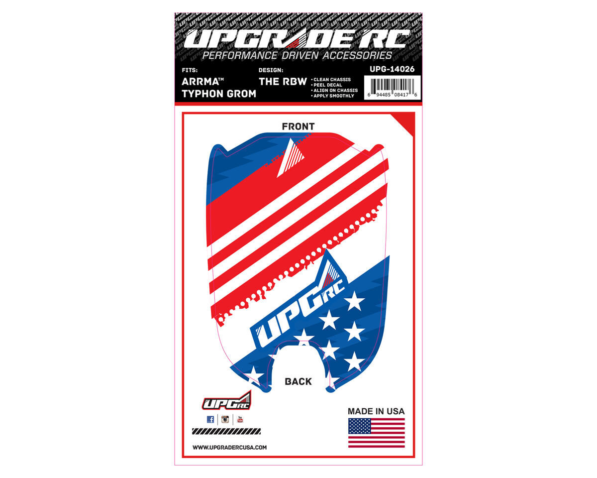 UPG-14026 UpGrade RC Chassis Protector for ARRMA™ Typhon Grom (The RWB) (1) UPGRADE RC