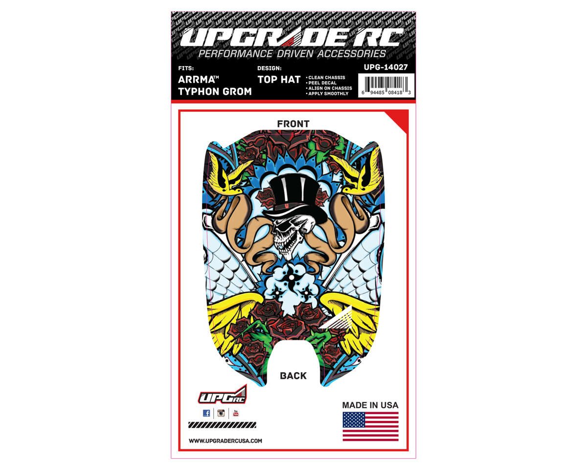 UPG-14027 UpGrade RC Chassis Protector for ARRMA™ Typhon Grom (Top Hat) (1) UPGRADE RC