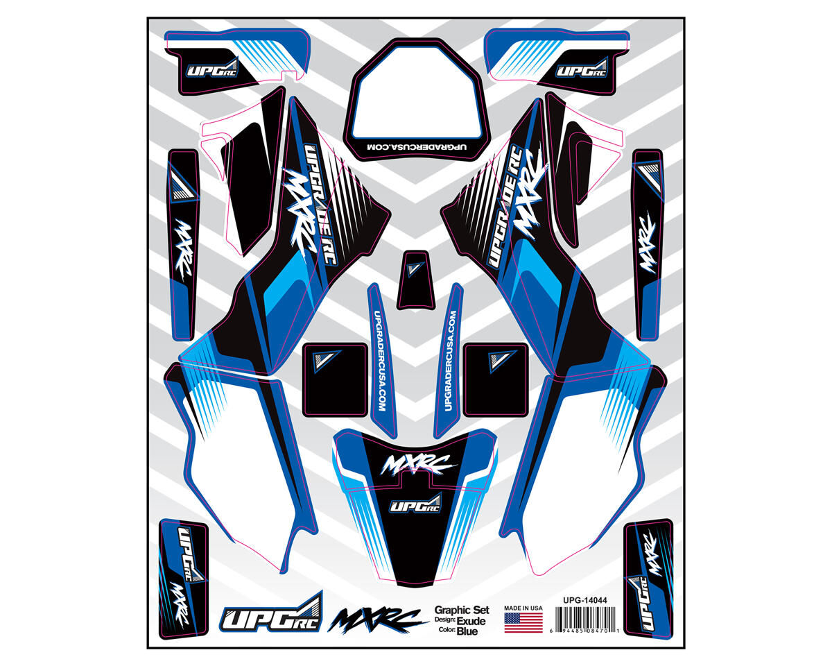 UPG-14044 Graphic Set for Losi™ Promoto MX (Exude) (Blue) UPGRADE RC