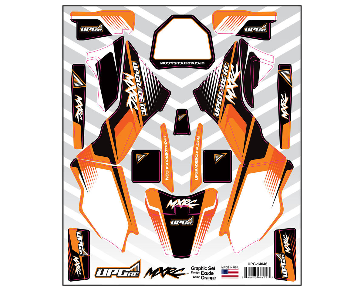 UPG-14046 Graphic Set for Losi™ Promoto MX (Exude) (Orange) UPGRADE RC