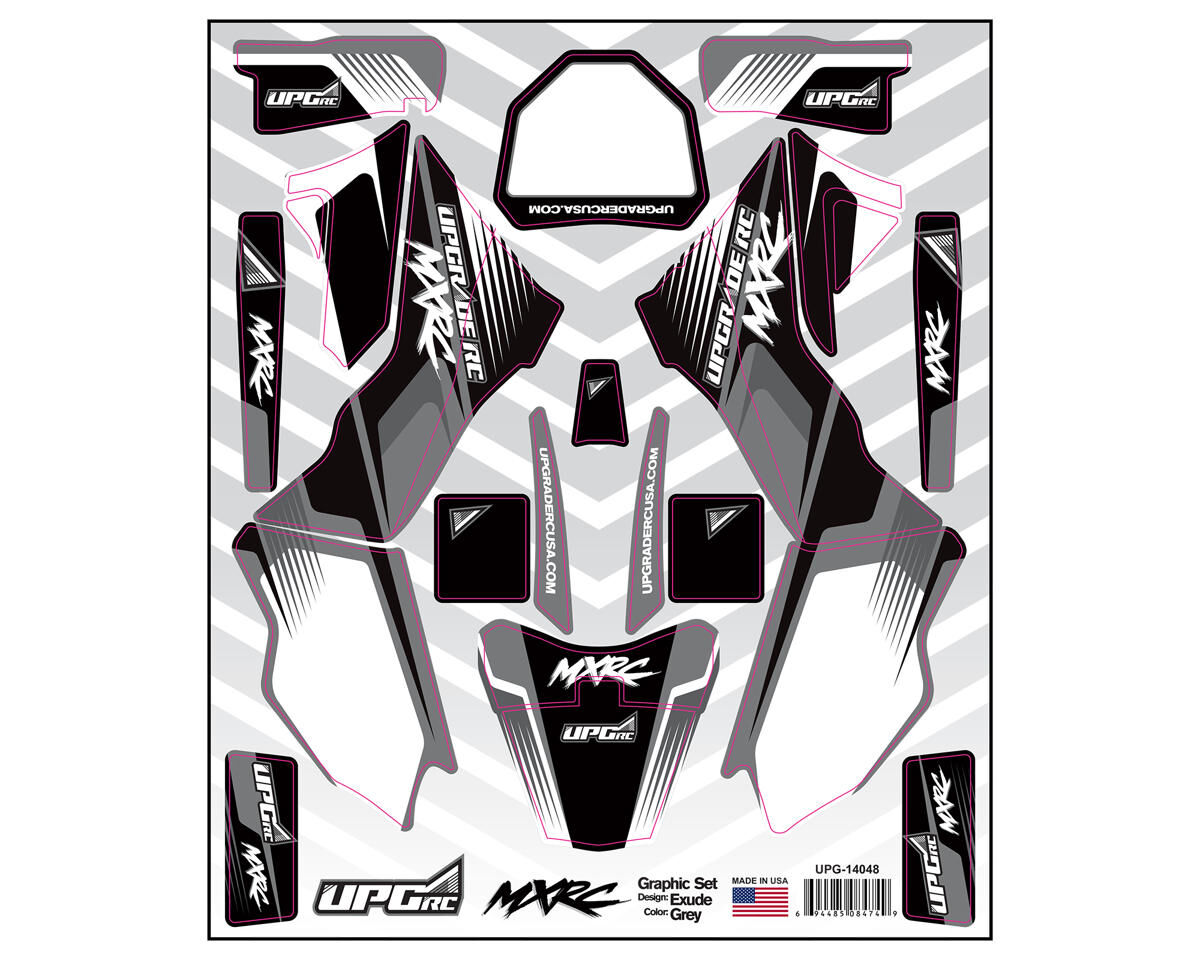 UPG-14048 Graphic Set for Losi™ Promoto MX (Exude) (Grey) UPGRADE RC
