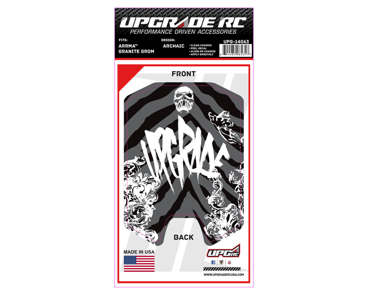 UPG-14063 UpGrade RC Chassis Protector for Arrma® Granite™ Grom (Archaic) (1) UPGRADE RC