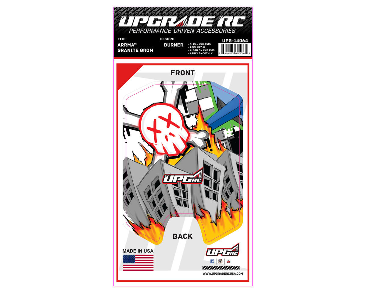 UPG-14064 UpGrade RC Chassis Protector for Arrma® Granite™ Grom (Burner) (1) UPGRADE RC