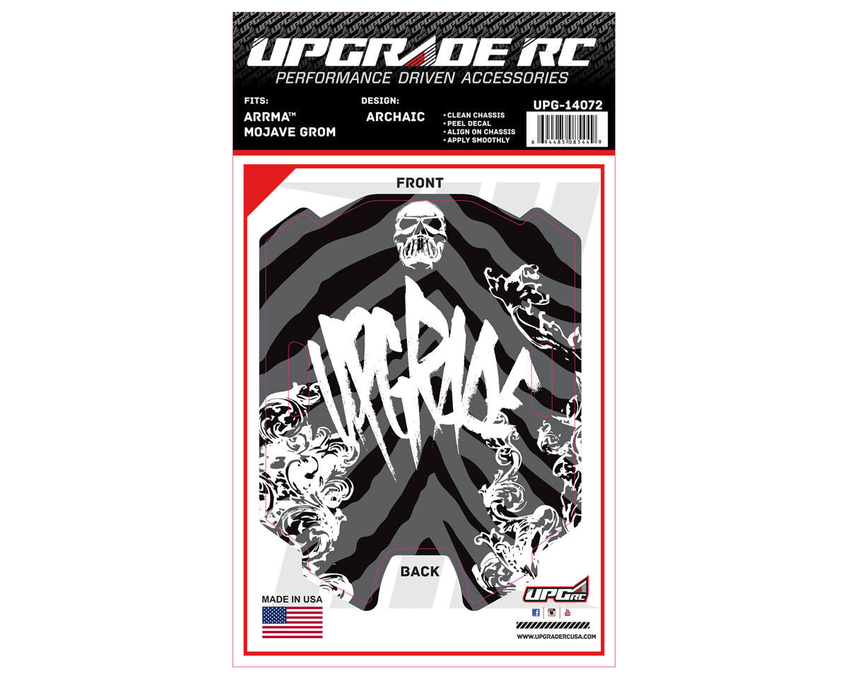 UPG-14072 UpGrade RC Chassis Protector for Arrma® Mojave™ Grom (Archaic) (1) UPGRADE RC