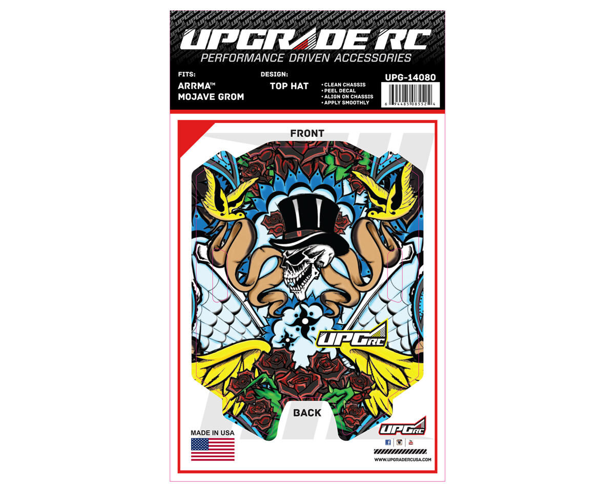 UPG-14080 UpGrade RC Chassis Protector for Arrma® Mojave™ Grom (Top Hat) (1) UPGRADE RC