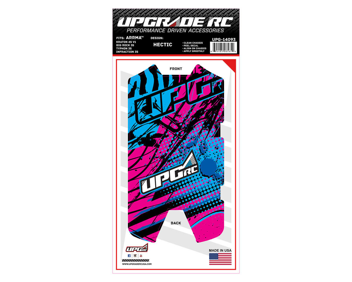 UPG-14093 Chassis Protector for ARRMA™ 3S (Hectic) (1) UPGRADE RC