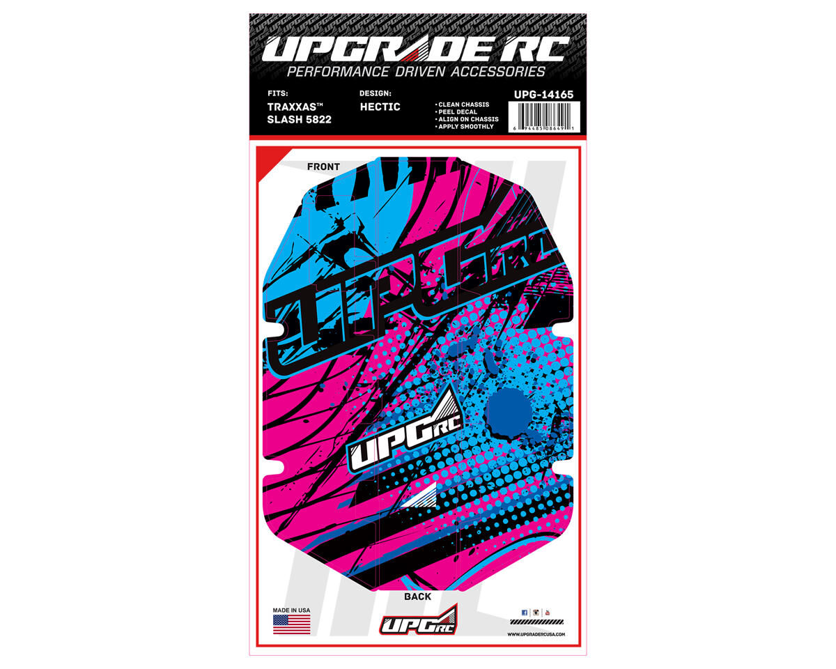 UPG-14165 UpGrade RC Chassis Protector for Traxxas® Slash® 2WD (Hectic) (1) UPGRADE RC