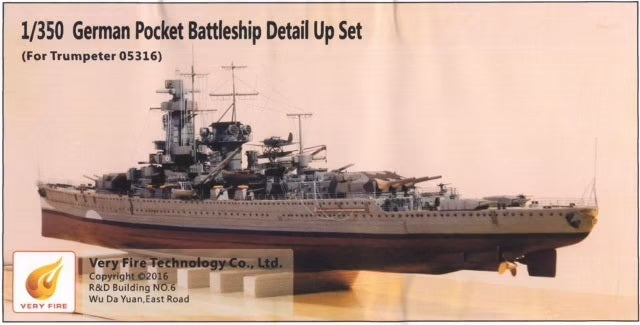 Very Fire 1/350 DKM Graf Spee Detail Up Set (For Trumpeter) VF350001