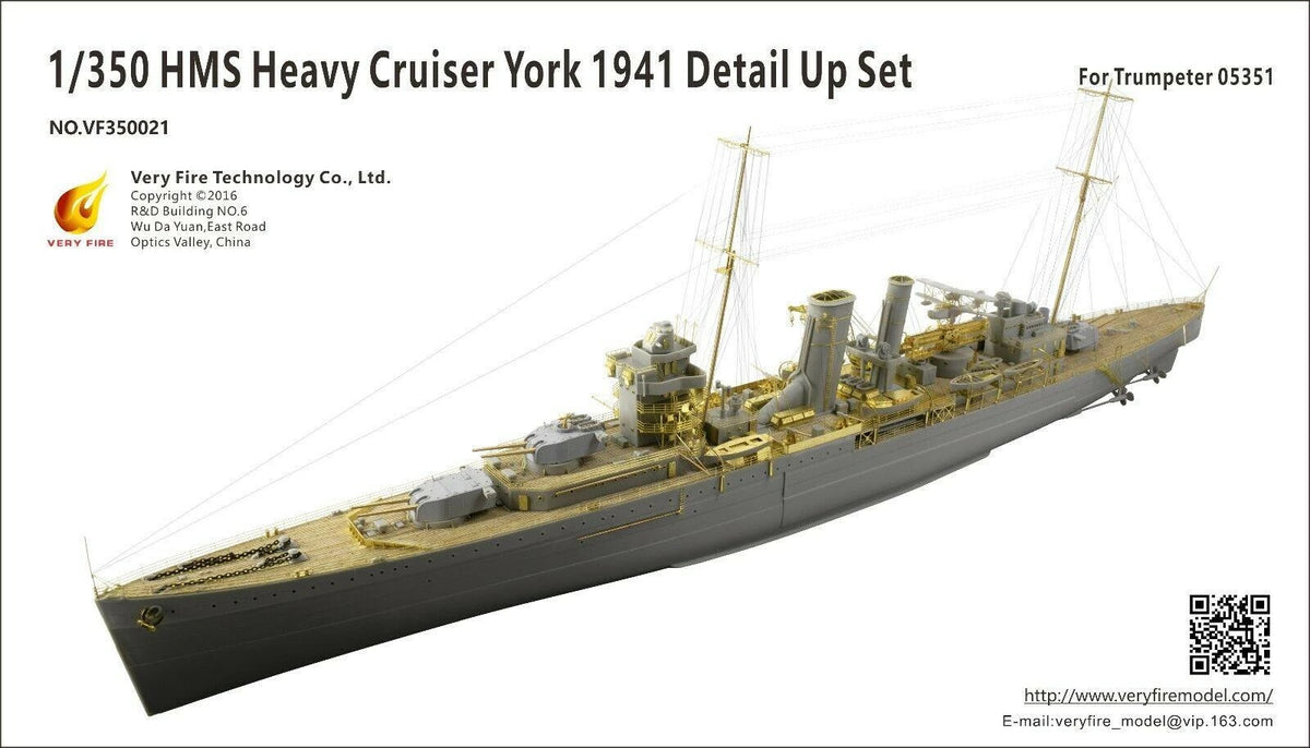 Very Fire 1/350 HMS York Detail Up Set (For Trumpeter 05351) VF350021