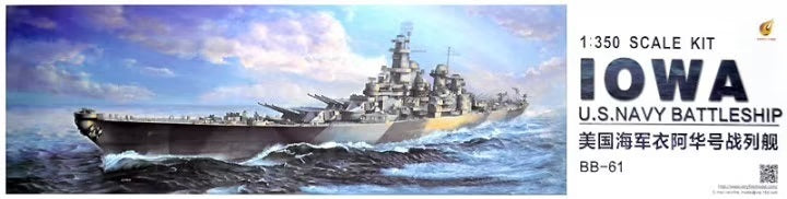 Very Fire 1/350 USS Navy Battleship BB-61 Iowa Plastic Model Kit VF350910