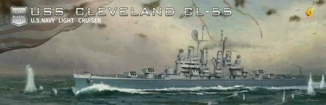 Very Fire 1/350 USS Cleveland Light Cruiser Plastic Model Kit VF350920