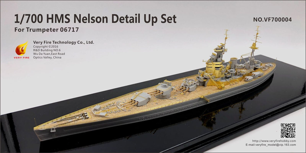 Very Fire 1/700 HMS Nelson 1941 battleship detail up set (for Trumpeter 06717) VF700004