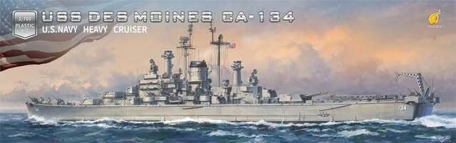 Very Fire 1/700 USS DES MOINES OA-134 U.S. NAVY HEAVY CRUISER Plastic Model Kit VF700907
