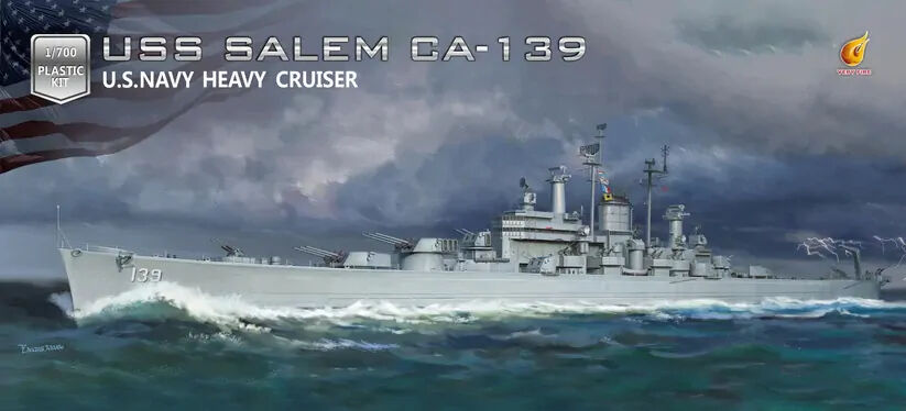 Very Fire 1/700 USS Salem (Deluxe Edition) Plastic Model Kit VF700908DX