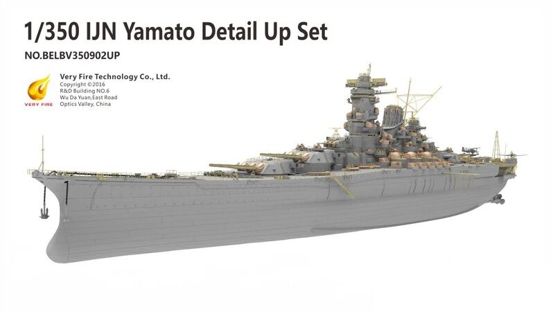Very Fire 1/350 IJN Yamato Detail Up Set VFBELBV350902UP