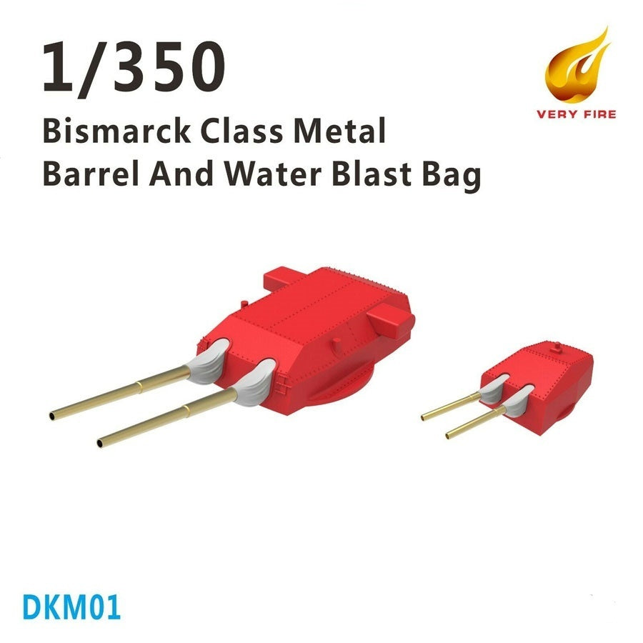 Very Fire 1/350 Bismarck metal barrel and water blast bag (For Tamiya, Revell, Trumpeter) VFDKM01