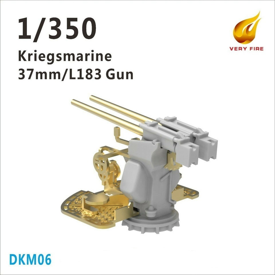 Very Fire 1/350 Kriegsmarine 37mm/L183 gun (8 sets) VFDKM06