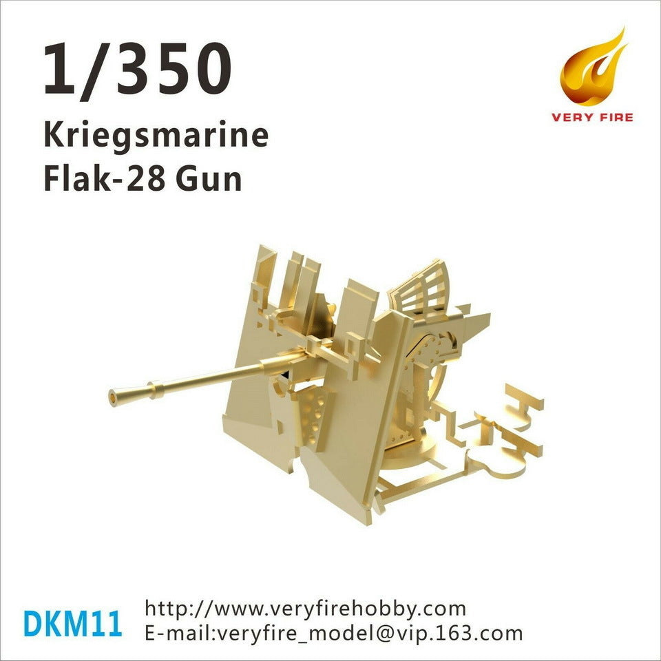Very Fire 1/350 Kriegsmarine Flak-28 gun (8 sets) VFDKM11